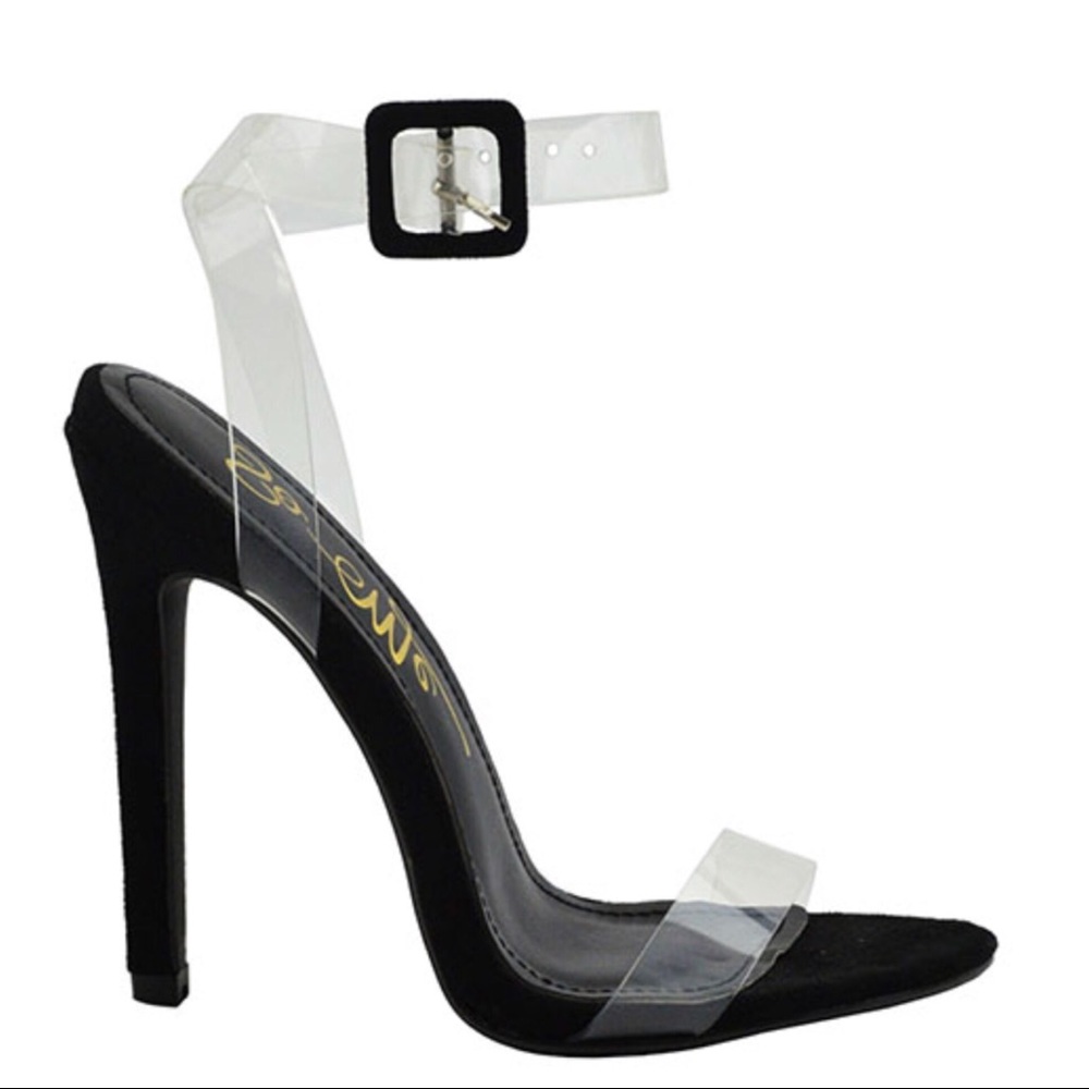 Ankle strap heels. New